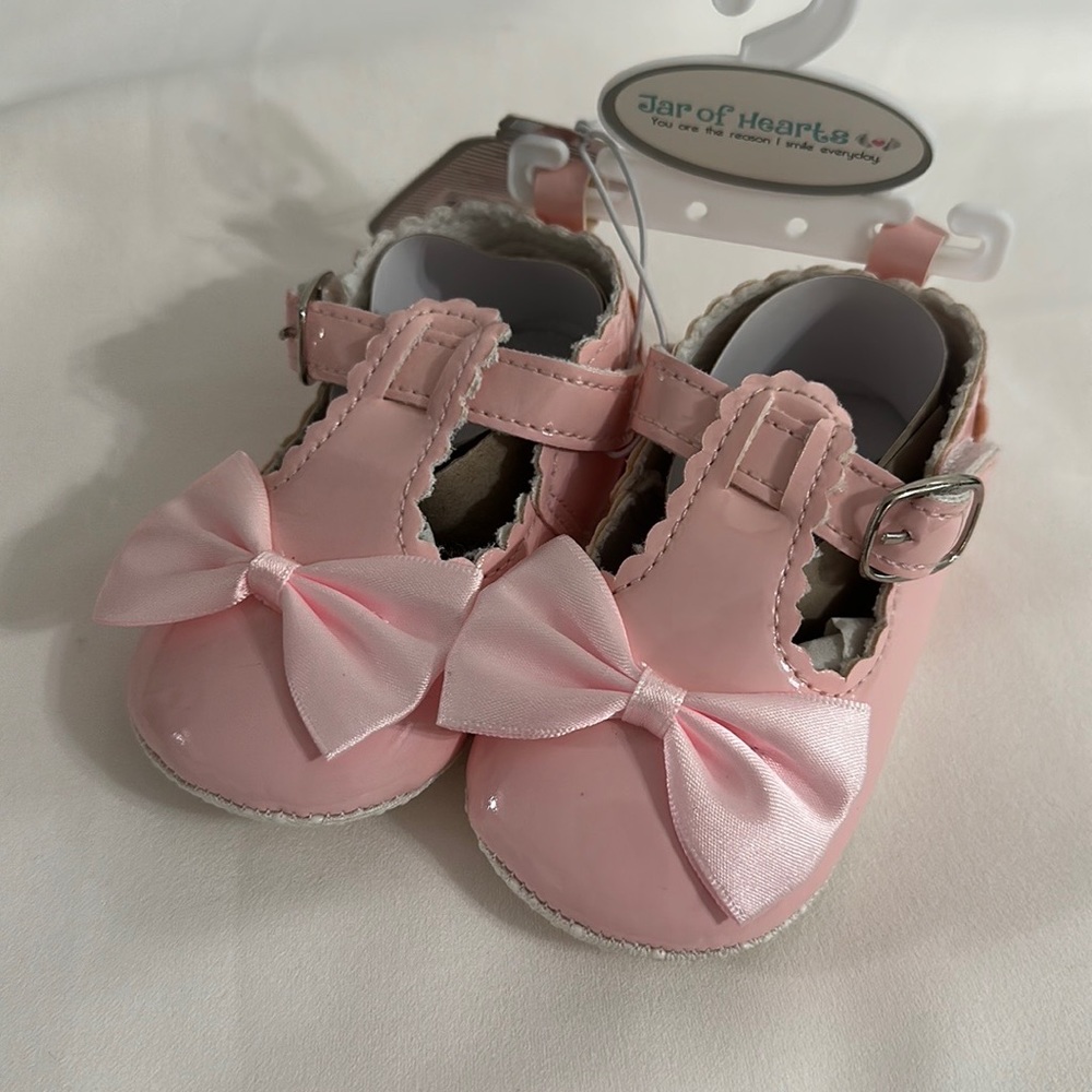 COPY - Blush pink infant shoes